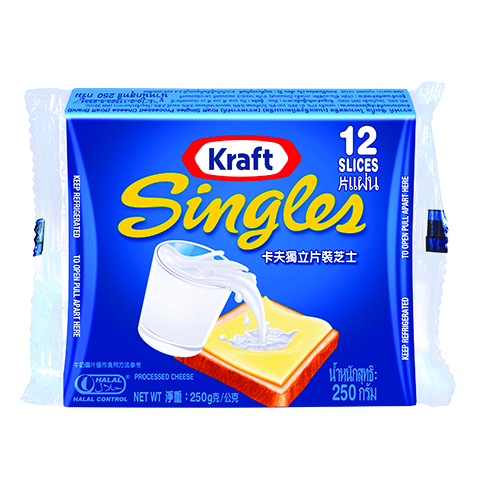 卡夫獨立包裝芝士片 (12片) 250克